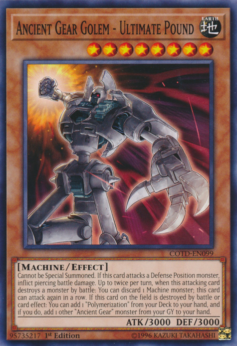 Ancient Gear Golem - Ultimate Pound [COTD-EN099] Common - Yu-Gi-Oh! - Card Brawlers | Quebec | Canada |