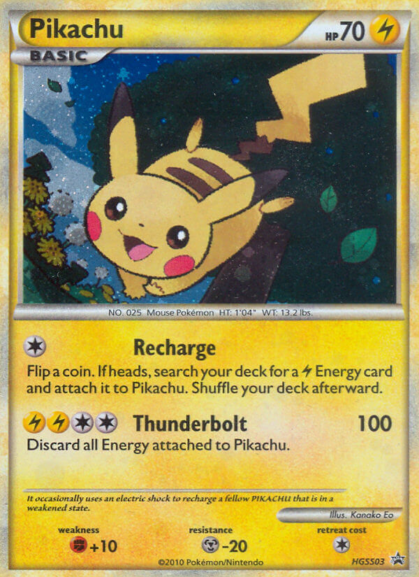 Pikachu (HGSS03) [HeartGold & SoulSilver: Black Star Promos] - Card Brawlers | Quebec | Canada | Yu-Gi-Oh!