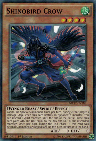 Shinobird Crow [MP17-EN188] Common - Card Brawlers | Quebec | Canada | Yu-Gi-Oh!