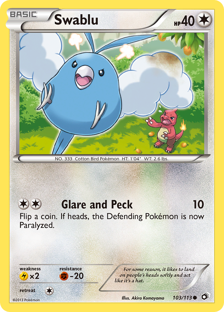 Swablu (103/113) [Black & White: Legendary Treasures] - Card Brawlers | Quebec | Canada | Yu-Gi-Oh!