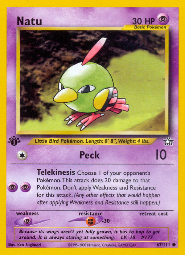 Natu (67/111) [Neo Genesis 1st Edition] - Card Brawlers | Quebec | Canada | Yu-Gi-Oh!