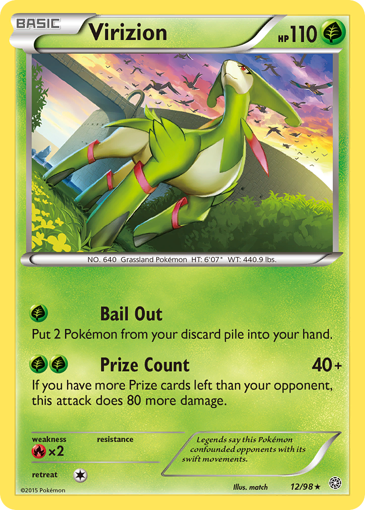 Virizion (12/98) [XY: Ancient Origins] - Card Brawlers | Quebec | Canada | Yu-Gi-Oh!