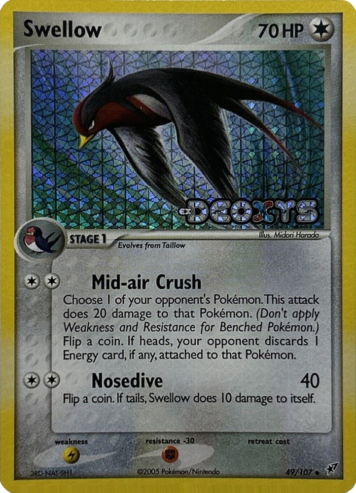 Swellow (49/107) (Stamped) [EX: Deoxys] - Card Brawlers | Quebec | Canada | Yu-Gi-Oh!