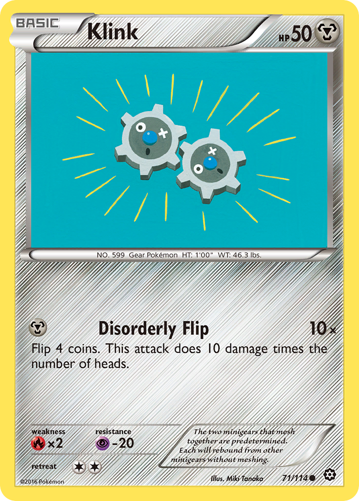 Klink (71/114) [XY: Steam Siege] - Card Brawlers | Quebec | Canada | Yu-Gi-Oh!
