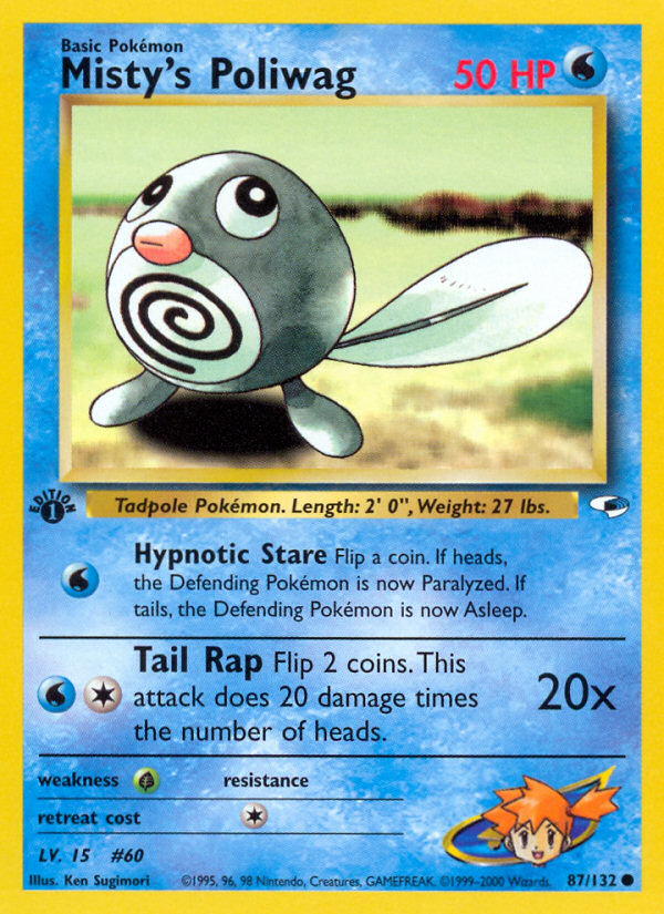 Misty's Poliwag (87/132) [Gym Heroes 1st Edition] - Card Brawlers | Quebec | Canada | Yu-Gi-Oh!