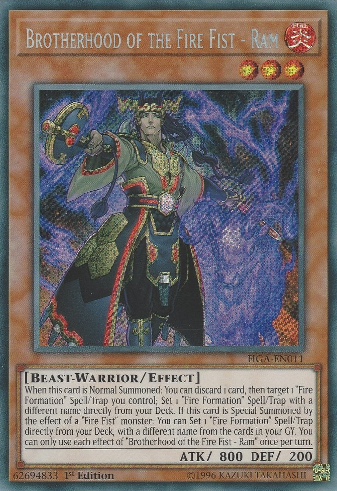 Brotherhood of the Fire Fist - Ram [FIGA-EN011] Secret Rare - Card Brawlers | Quebec | Canada | Yu-Gi-Oh!