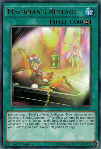 Magician's Restage [MACR-EN051] Rare - Yu-Gi-Oh! - Card Brawlers | Quebec | Canada |