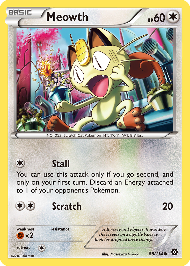 Meowth (88/114) [XY: Steam Siege] - Card Brawlers | Quebec | Canada | Yu-Gi-Oh!