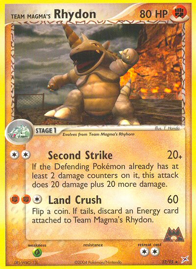 Team Magma's Rhydon (22/95) [EX: Team Magma vs Team Aqua] - Card Brawlers | Quebec | Canada | Yu-Gi-Oh!