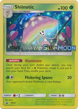 Shiinotic (SM10) (Staff Prerelease Promo) [Sun & Moon: Black Star Promos] - Card Brawlers | Quebec | Canada | Yu-Gi-Oh!