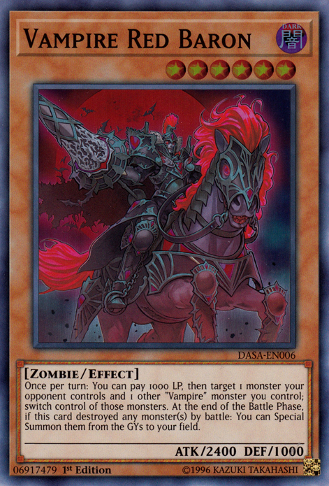 Vampire Red Baron [DASA-EN006] Super Rare - Yu-Gi-Oh! - Card Brawlers | Quebec | Canada |