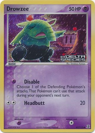 Drowzee (67/113) (Stamped) [EX: Delta Species] - Card Brawlers | Quebec | Canada | Yu-Gi-Oh!