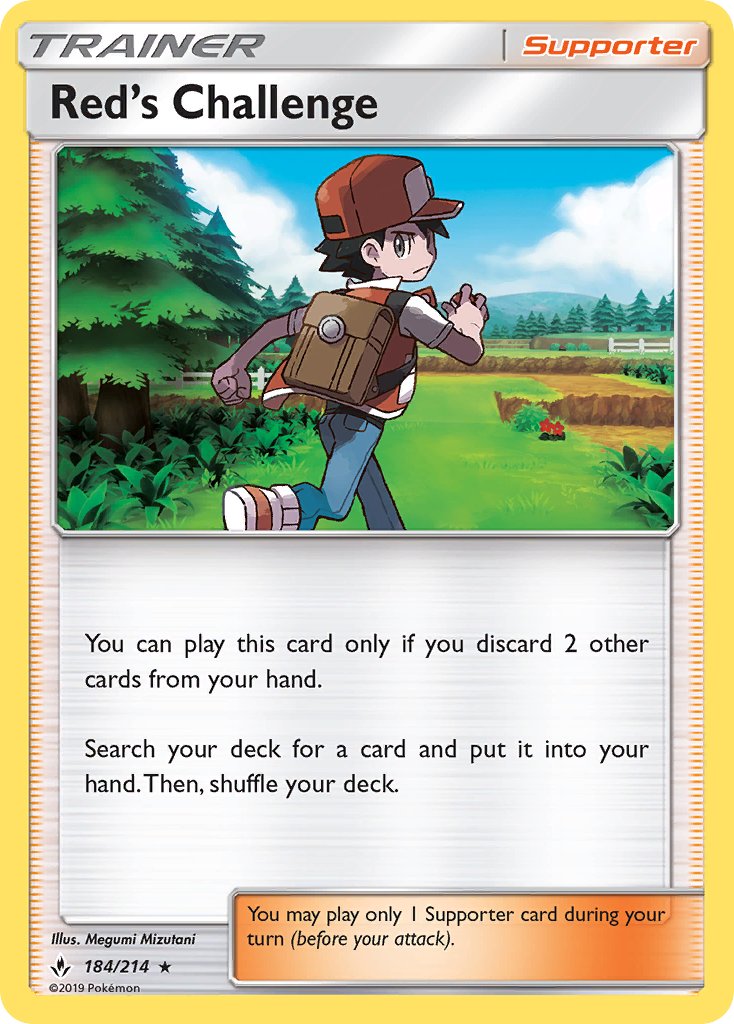Red's Challenge (184/214) (Theme Deck Exclusive) [Sun & Moon: Unbroken Bonds] - Card Brawlers | Quebec | Canada | Yu-Gi-Oh!