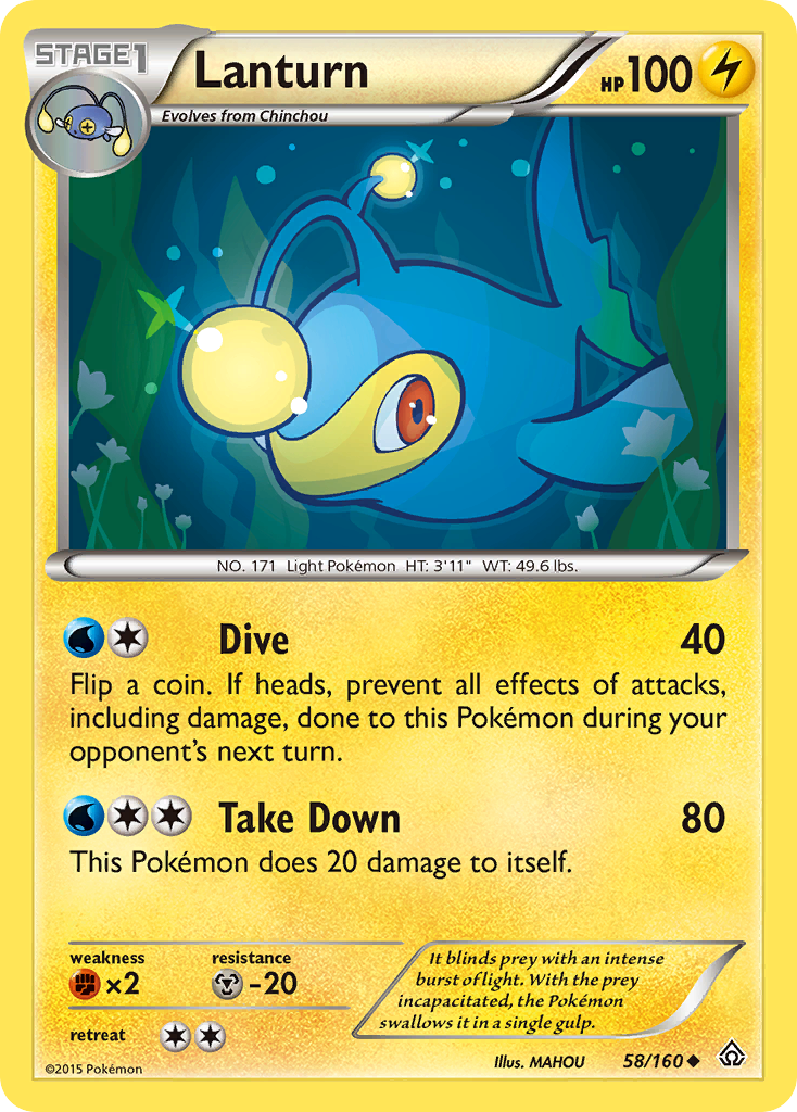 Lanturn (58/160) [XY: Primal Clash] - Card Brawlers | Quebec | Canada | Yu-Gi-Oh!