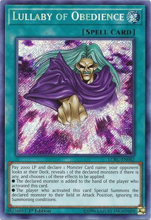 Lullaby of Obedience [LCKC-EN042] Secret Rare - Card Brawlers | Quebec | Canada | Yu-Gi-Oh!