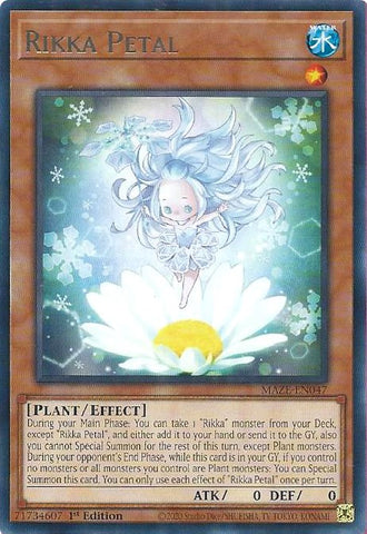 Rikka Petal [MAZE-EN047] Rare - Card Brawlers | Quebec | Canada | Yu-Gi-Oh!