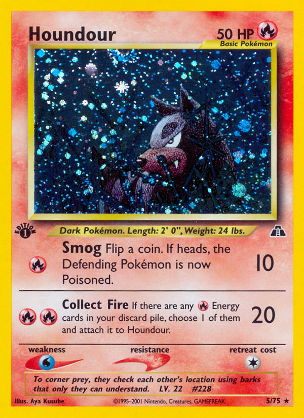 Houndour (5/75) [Neo Discovery 1st Edition] - Card Brawlers | Quebec | Canada | Yu-Gi-Oh!