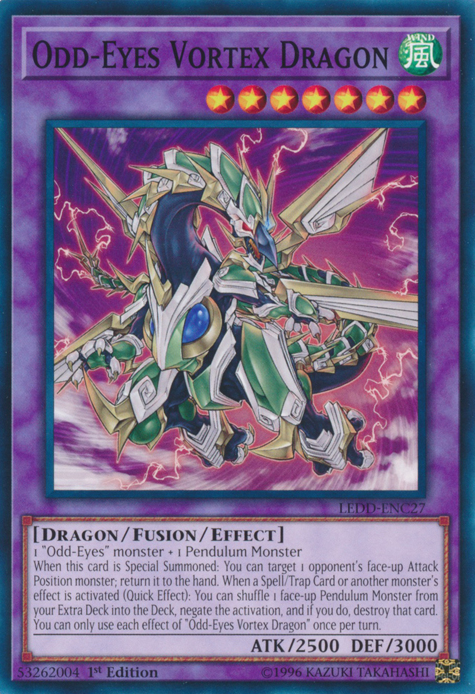 Odd-Eyes Vortex Dragon [LEDD-ENC27] Common - Card Brawlers | Quebec | Canada | Yu-Gi-Oh!