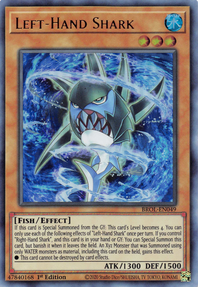 Left-Hand Shark [BROL-EN049] Ultra Rare - Card Brawlers | Quebec | Canada | Yu-Gi-Oh!