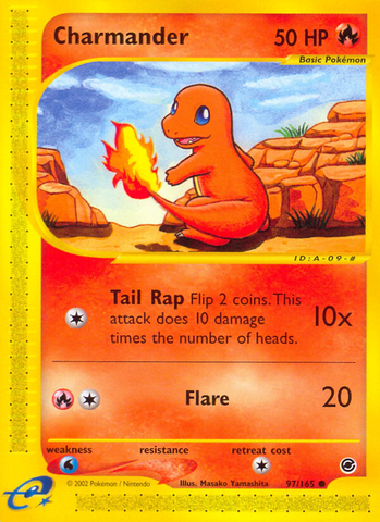 Charmander (97/165) [Expedition: Base Set] - Card Brawlers | Quebec | Canada | Yu-Gi-Oh!