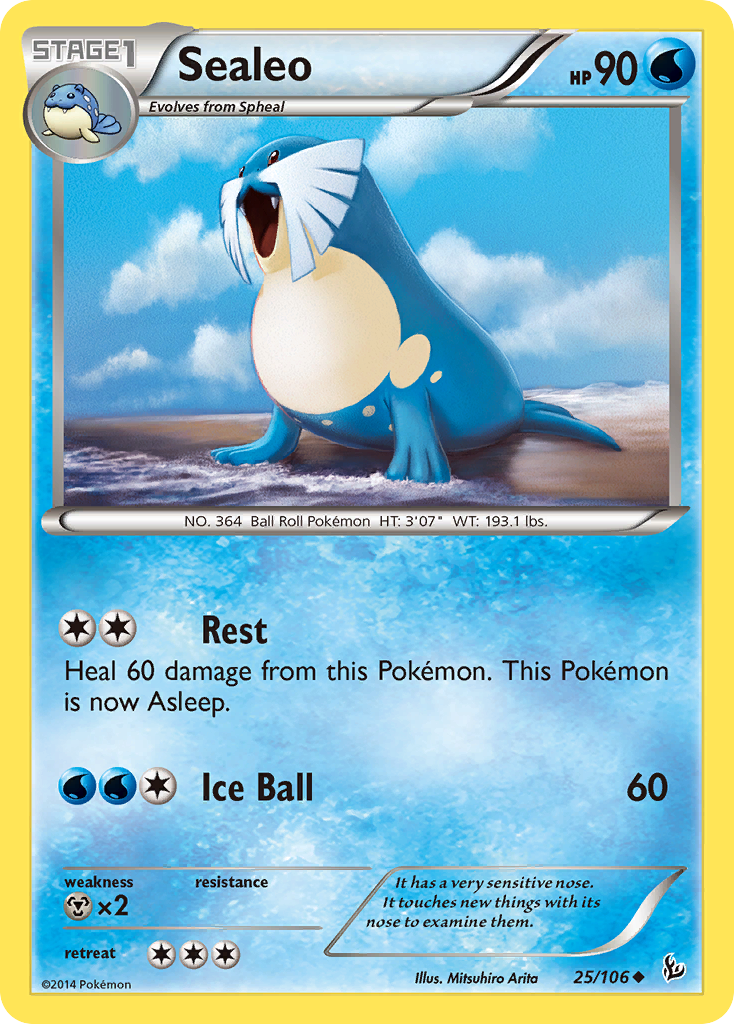 Sealeo (25/106) [XY: Flashfire] - Card Brawlers | Quebec | Canada | Yu-Gi-Oh!