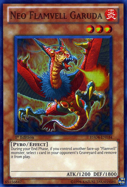 Neo Flamvell Garuda [HA04-EN034] Super Rare - Card Brawlers | Quebec | Canada | Yu-Gi-Oh!