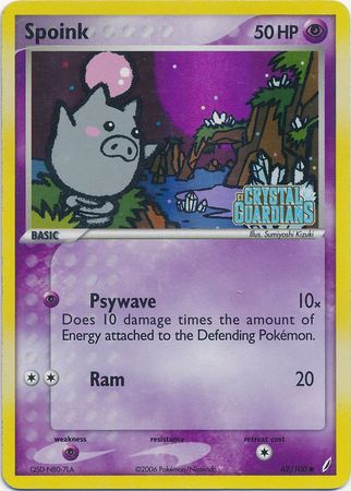 Spoink (62/100) (Stamped) [EX: Crystal Guardians] - Card Brawlers | Quebec | Canada | Yu-Gi-Oh!