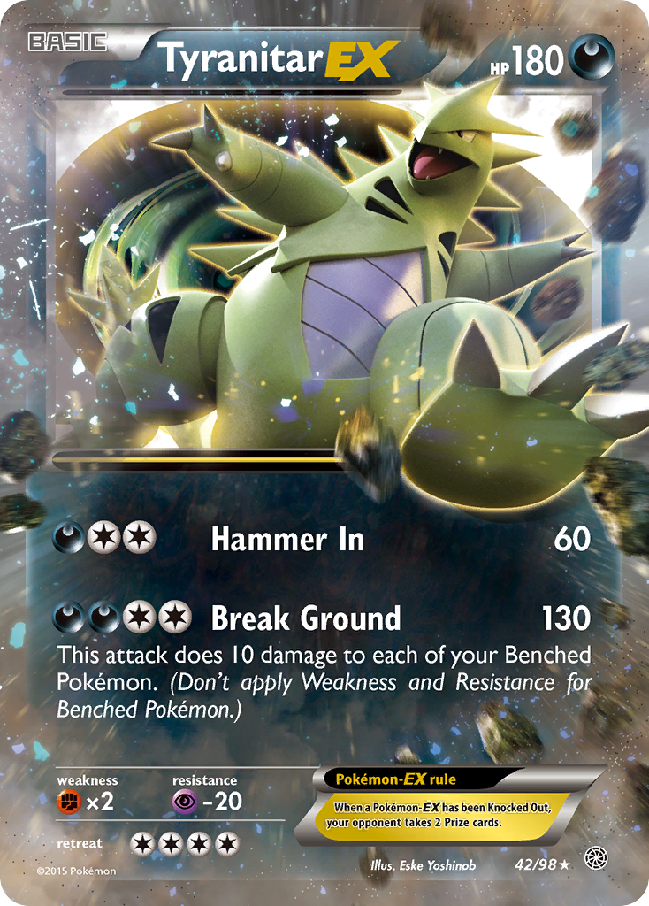 Tyranitar EX (42/98) [XY: Ancient Origins] - Card Brawlers | Quebec | Canada | Yu-Gi-Oh!