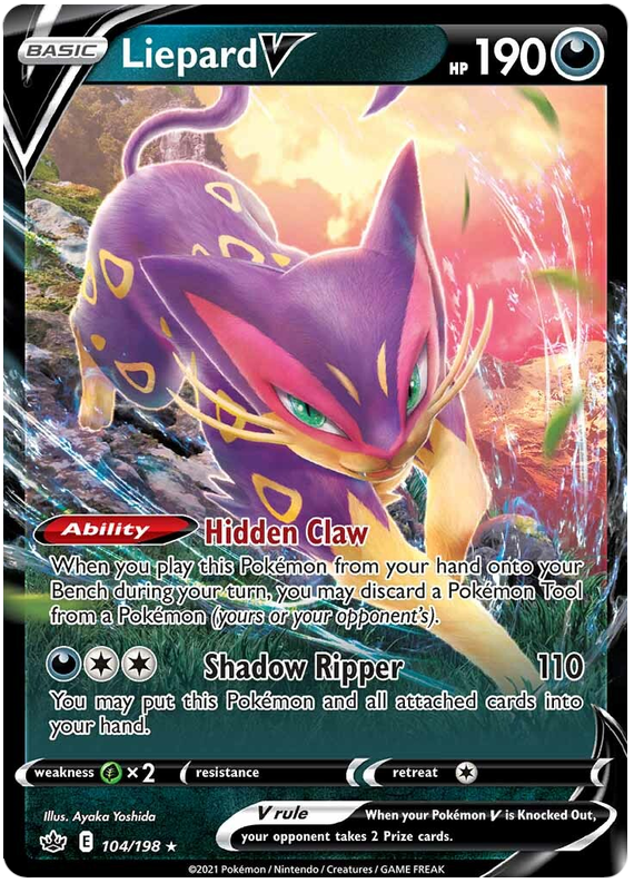 Liepard V (104/198) [Sword & Shield: Chilling Reign] - Card Brawlers | Quebec | Canada | Yu-Gi-Oh!