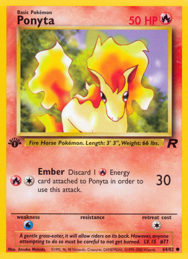 Ponyta (64/82) [Team Rocket 1st Edition] - Card Brawlers | Quebec | Canada | Yu-Gi-Oh!