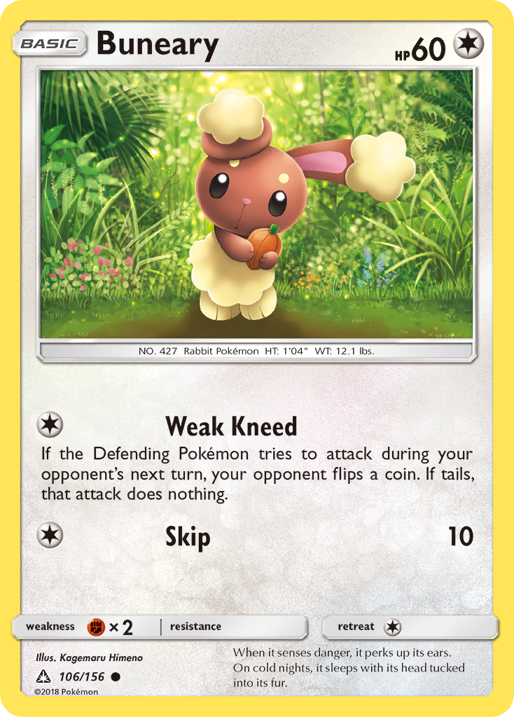 Buneary (106/156) [Sun & Moon: Ultra Prism] - Card Brawlers | Quebec | Canada | Yu-Gi-Oh!
