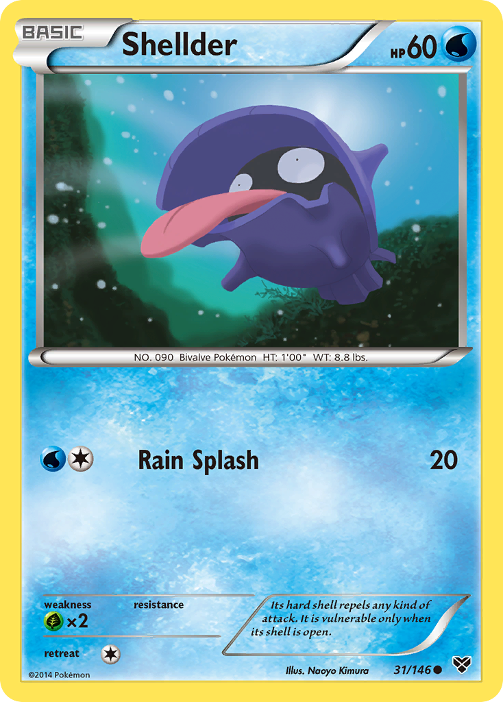 Shellder (31/146) [XY: Base Set] - Card Brawlers | Quebec | Canada | Yu-Gi-Oh!