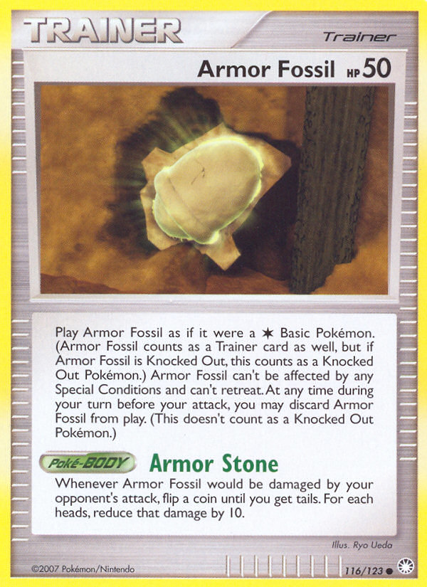 Armor Fossil (116/123) [Diamond & Pearl: Mysterious Treasures] - Card Brawlers | Quebec | Canada | Yu-Gi-Oh!