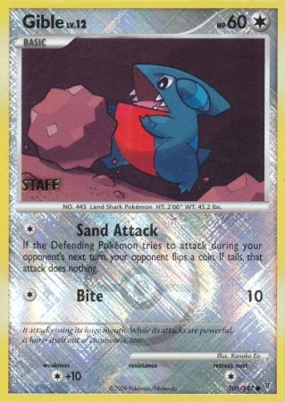 Gible (106/147) (Championship Promo Staff) [Platinum: Supreme Victors] - Card Brawlers | Quebec | Canada | Yu-Gi-Oh!