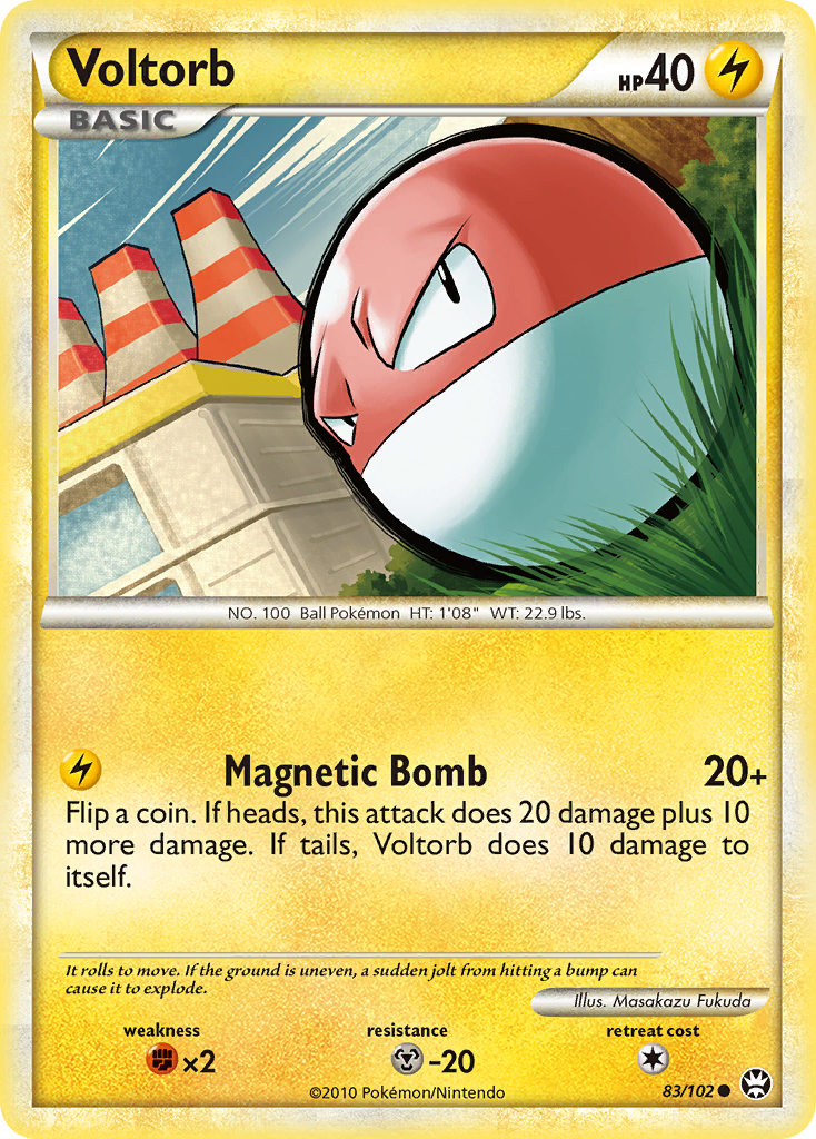 Voltorb (83/102) [HeartGold & SoulSilver: Triumphant] - Card Brawlers | Quebec | Canada | Yu-Gi-Oh!