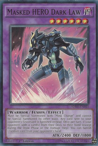 Masked Hero Dark Law [SDHS-EN044] Super Rare - Yu-Gi-Oh! - Card Brawlers | Quebec | Canada |