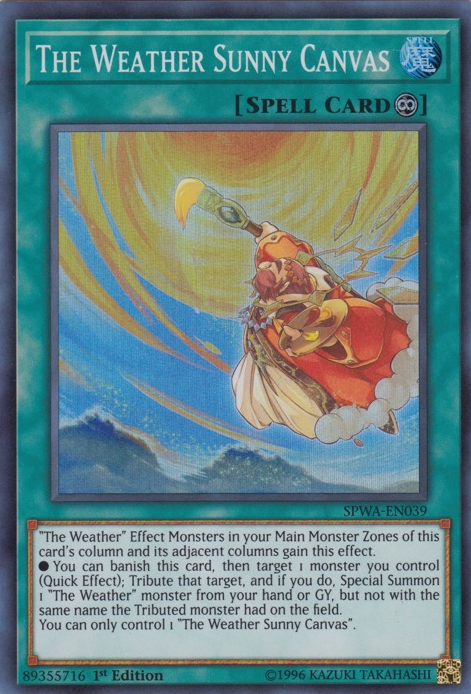 The Weather Sunny Canvas [SPWA-EN039] Super Rare - Yu-Gi-Oh! - Card Brawlers | Quebec | Canada |