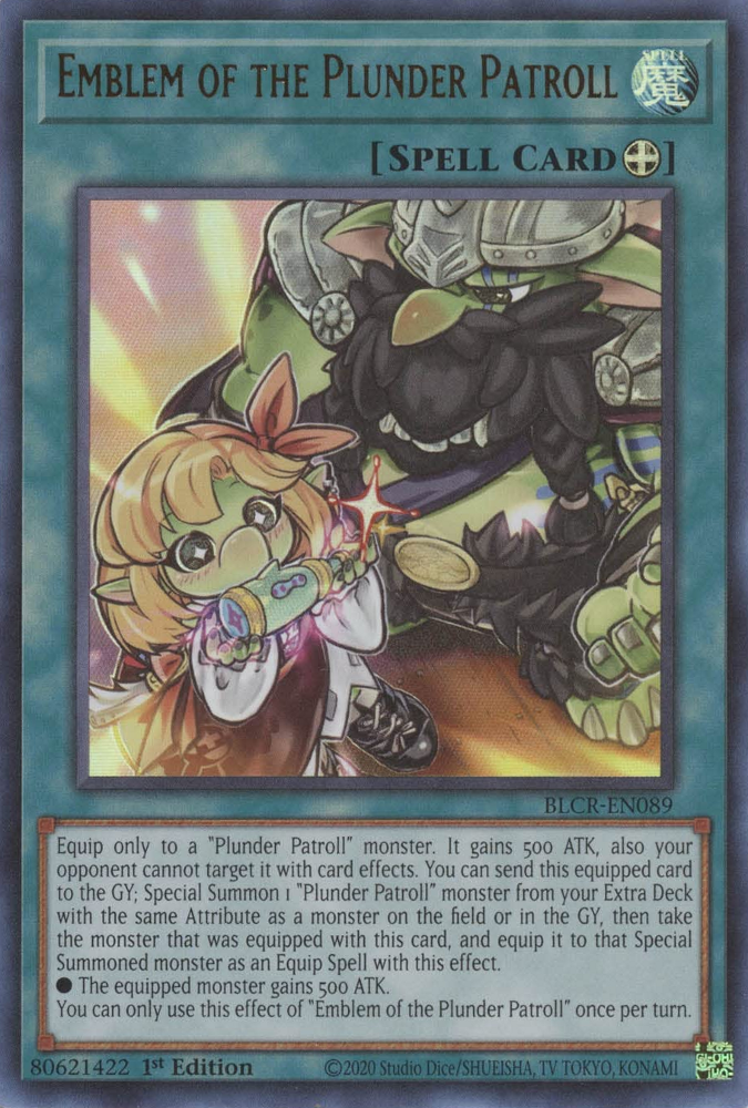 Emblem of the Plunder Patroll [BLCR-EN089] Ultra Rare - Card Brawlers | Quebec | Canada | Yu-Gi-Oh!