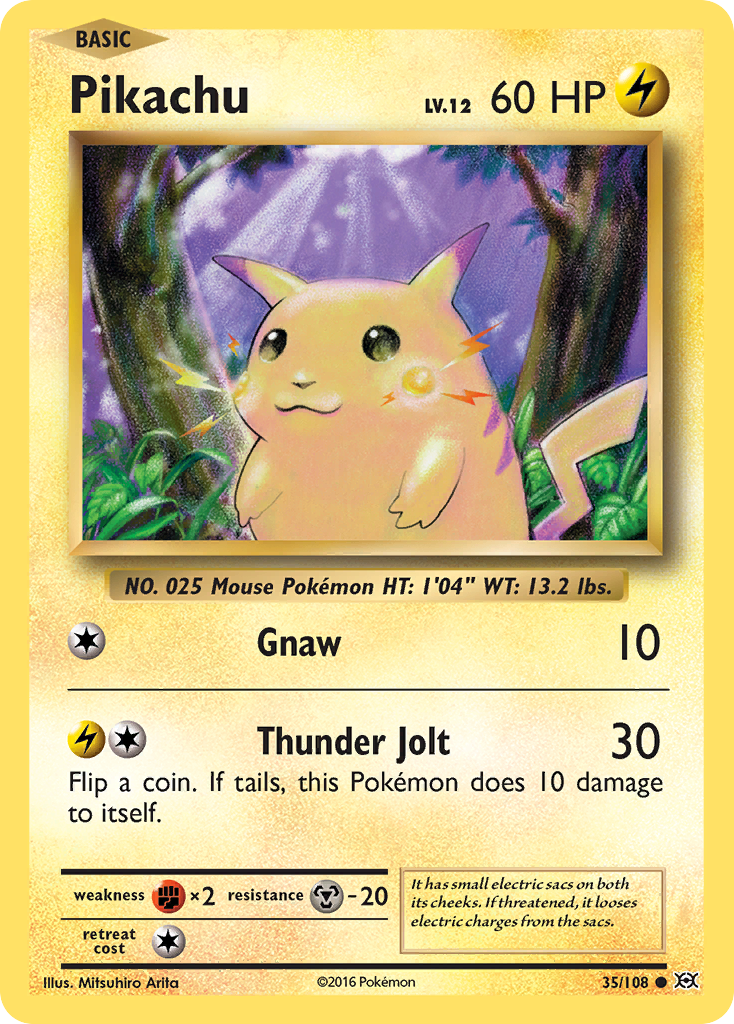Pikachu (35/108) [XY: Evolutions] - Card Brawlers | Quebec | Canada | Yu-Gi-Oh!
