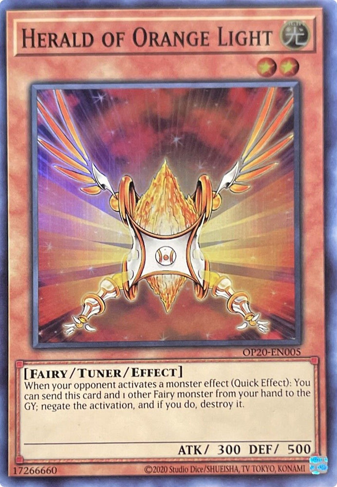 Herald of Orange Light [OP20-EN005] Super Rare - Card Brawlers | Quebec | Canada | Yu-Gi-Oh!