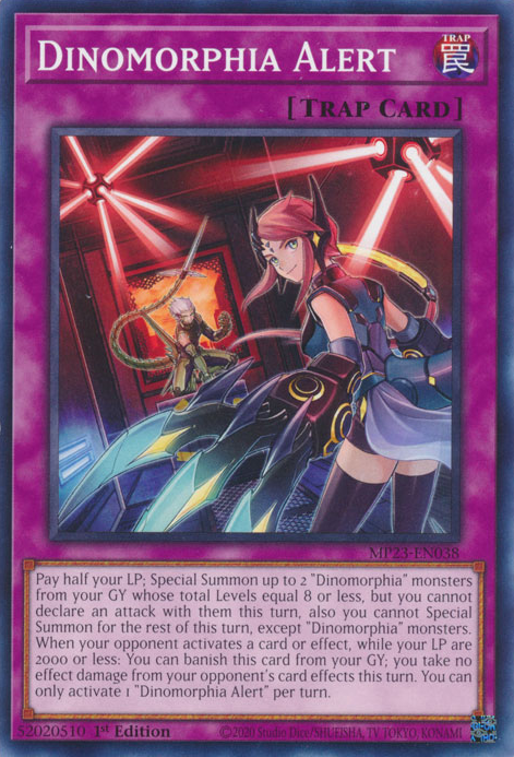 Dinomorphia Alert [MP23-EN038] Common - Card Brawlers | Quebec | Canada | Yu-Gi-Oh!