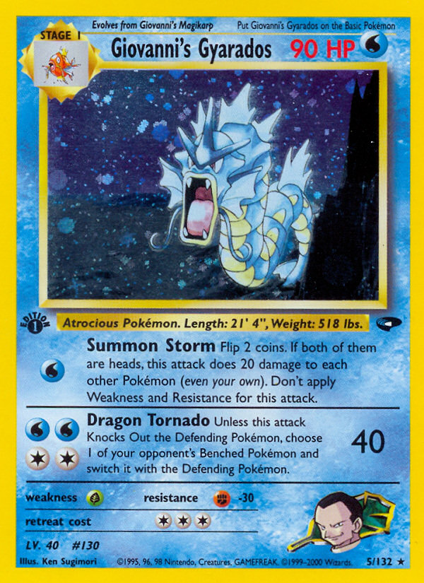 Giovanni's Gyarados (5/132) [Gym Challenge 1st Edition] - Card Brawlers | Quebec | Canada | Yu-Gi-Oh!