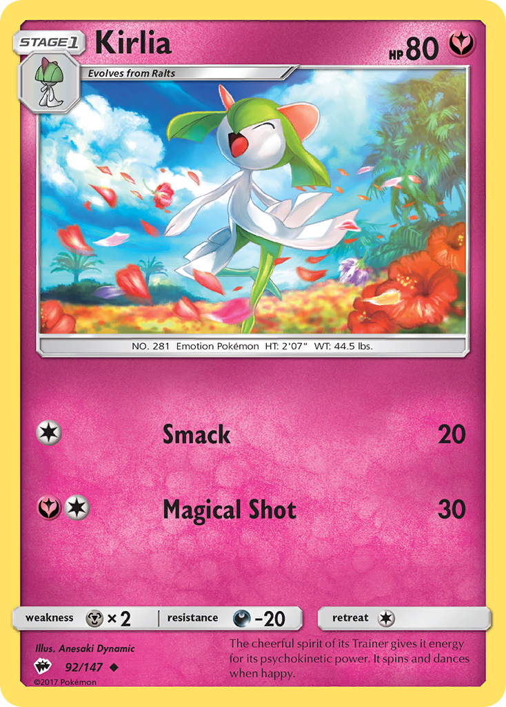 Kirlia (92/147) [Sun & Moon: Burning Shadows] - Card Brawlers | Quebec | Canada | Yu-Gi-Oh!