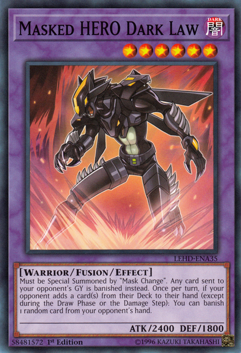 Masked Hero Dark Law [LEHD-ENA35] Common - Yu-Gi-Oh! - Card Brawlers | Quebec | Canada |