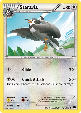 Staravia (126/162) [XY: BREAKthrough] - Card Brawlers | Quebec | Canada | Yu-Gi-Oh!