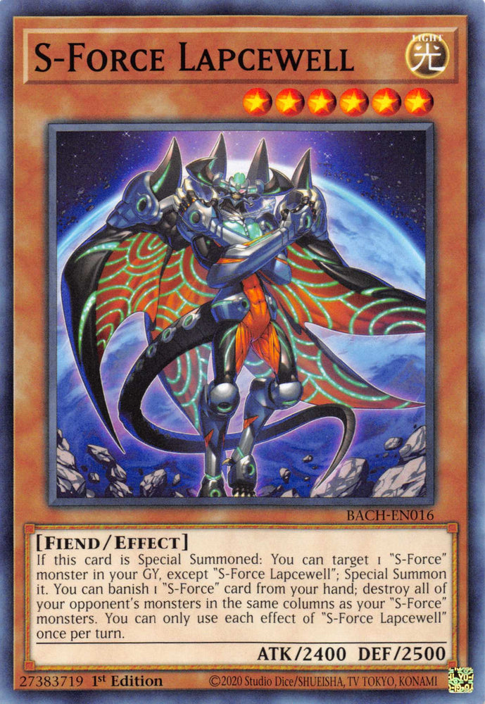 S-Force Lapcewell [BACH-EN016] Common - Card Brawlers | Quebec | Canada | Yu-Gi-Oh!