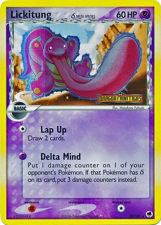 Lickitung (19/101) (Delta Species) (Stamped) [EX: Dragon Frontiers] - Card Brawlers | Quebec | Canada | Yu-Gi-Oh!