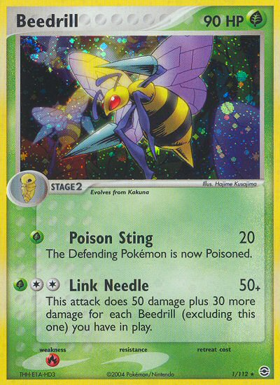 Beedrill (1/112) [EX: FireRed & LeafGreen] - Card Brawlers | Quebec | Canada | Yu-Gi-Oh!