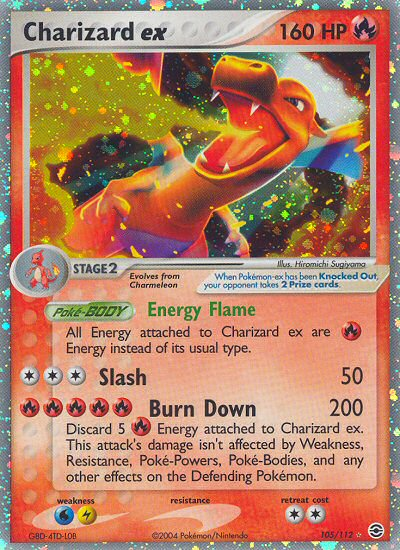 Charizard ex (105/112) [EX: FireRed & LeafGreen] - Card Brawlers | Quebec | Canada | Yu-Gi-Oh!