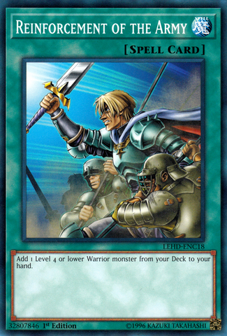 Reinforcement of the Army [LEHD-ENC18] Common - Card Brawlers | Quebec | Canada | Yu-Gi-Oh!